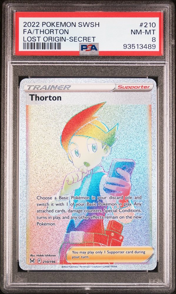 thorton pokemon card Thorton 115/100 SR Lost Abyss main image 1