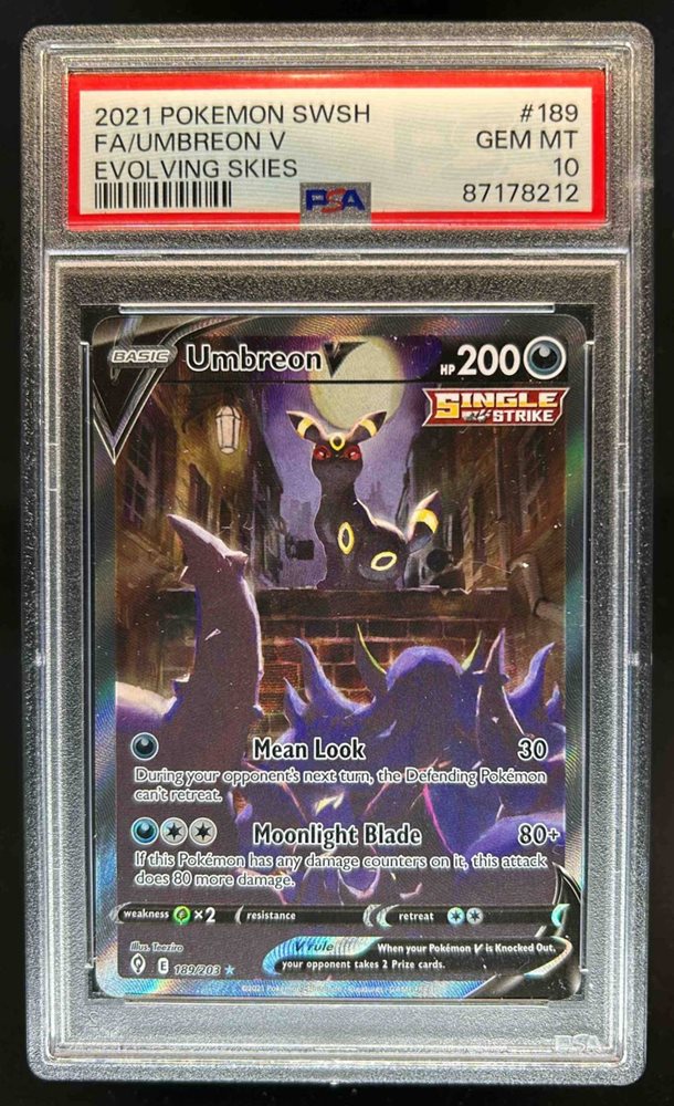 Umbreon V PSA 10 フルアート 2022 Pokemon Sword & Shield Brilliant Stars Tg22 Full Art