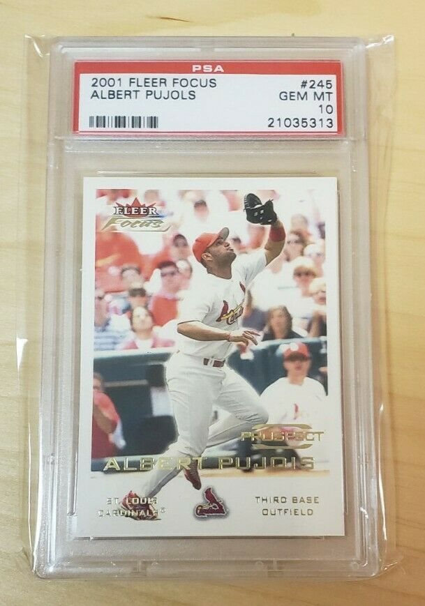 その他  Pujols Auto Fleer Albert Pujols Fleer Autographed Baseball Sports Trading