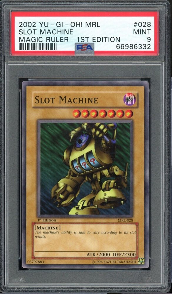 slot machine yugioh card U Yu-Gi-Oh! TCG Slot Machine Magic Ruler MRL-028 1st Edition Common - Edge wear