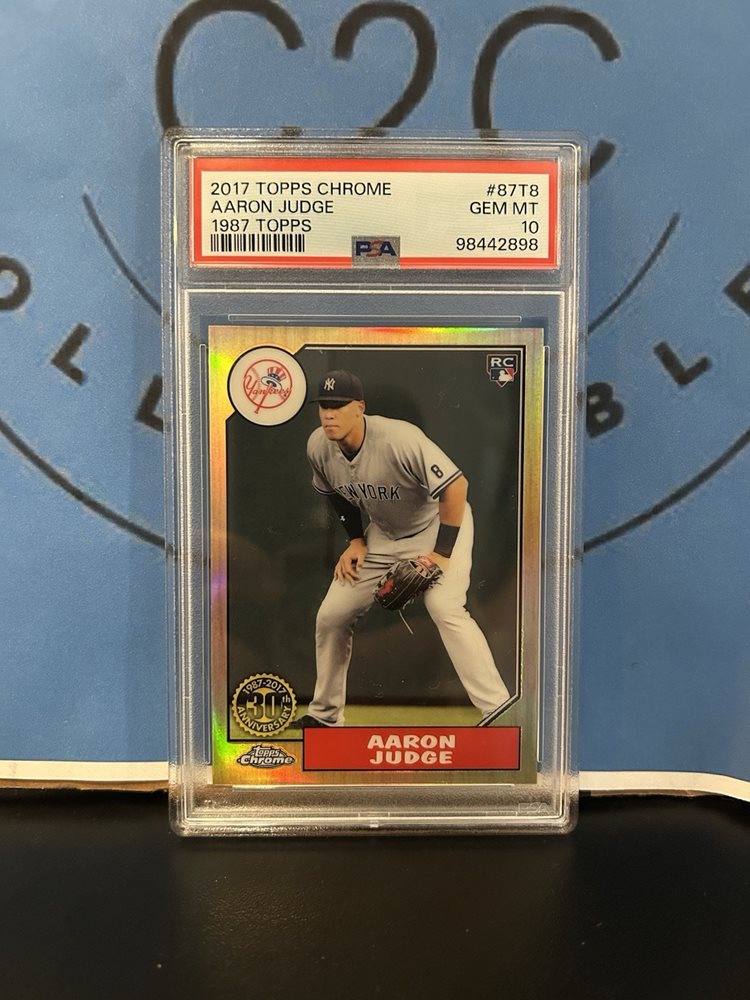 ゲームセンター・ゲームカード 2017 Topps Chrome Aaron Judge RC PSA Amazon.com: Aaron Judge 2017 Topps Chrome Update Baseball