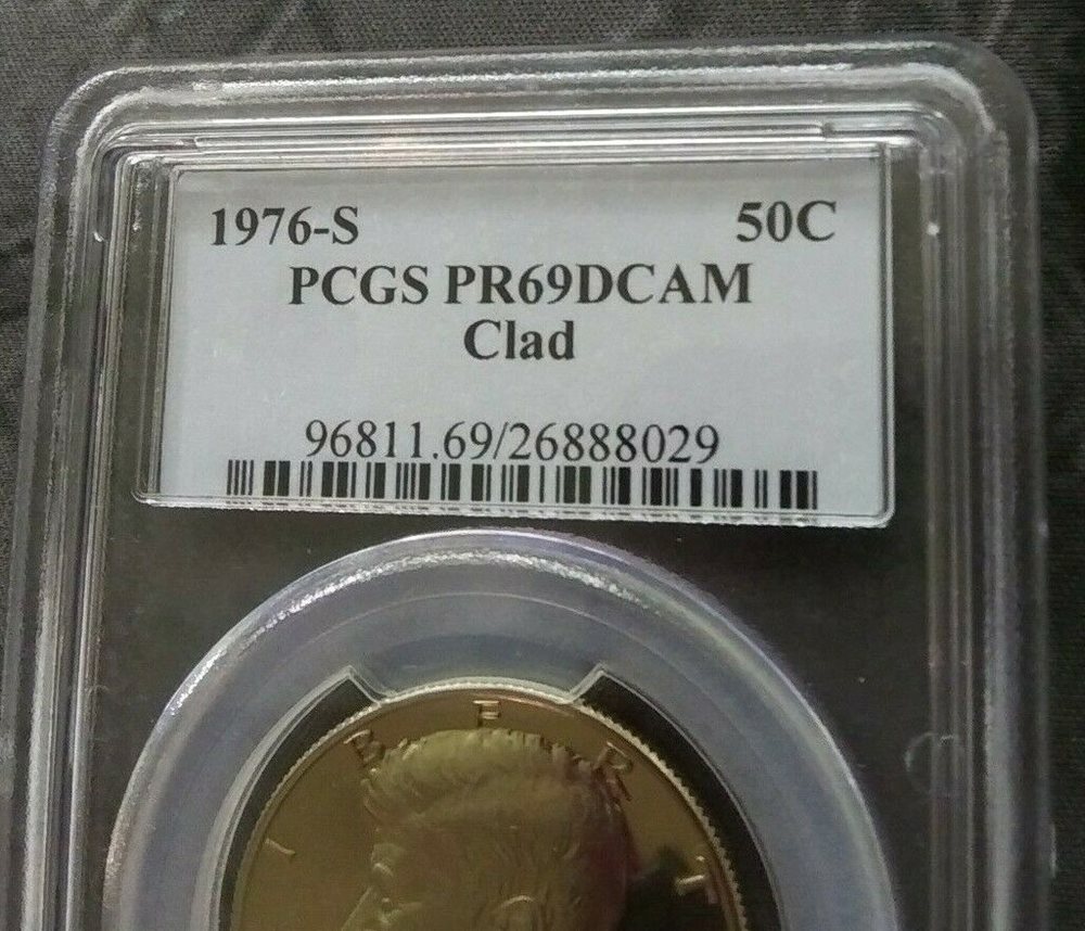 1976 S PCGS PR69 DCAM 50c Kennedy Bicentennial Half Dollar Proof
