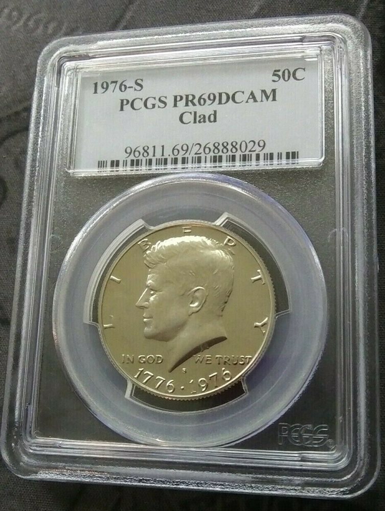 1976 S PCGS PR69 DCAM 50c Kennedy Bicentennial Half Dollar Proof
