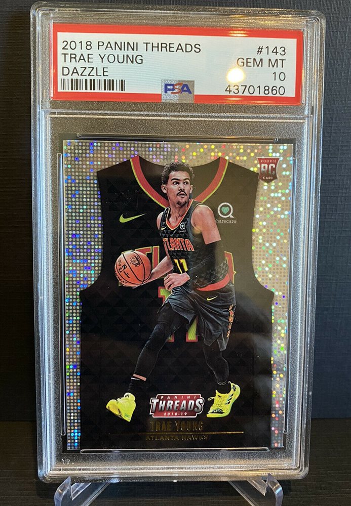 その他 Trae Young RC Threads Dazzle PSA10 Trae Young 2022 Mosaic #10 Razzle Dazzle /(SSP) Price Guide