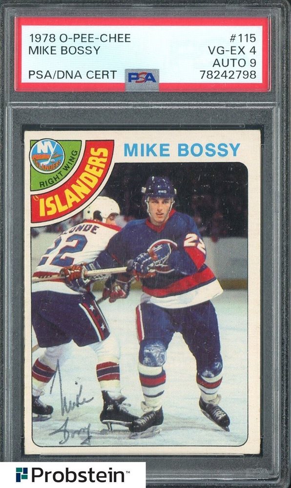 Auction Prices Realized Hockey Cards 1978 O-PEE-CHEE Mike Bossy