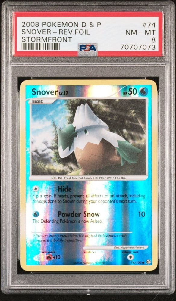 Auction Prices Realized Tcg Cards 2008 POKEMON DIAMOND & PEARL STORMFRONT  Snover-Reverse Foil