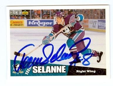 teemu selanne autograph