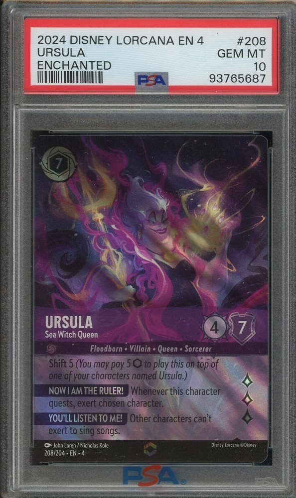 eBay Auction Item 326353972566 Tcg Cards 2024 Disney Lorcana En 4-Ursula's  Return