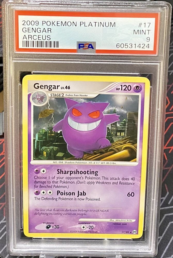 Auction Prices Realized Tcg Cards 2009 POKEMON PLATINUM ARCEUS Gengar
