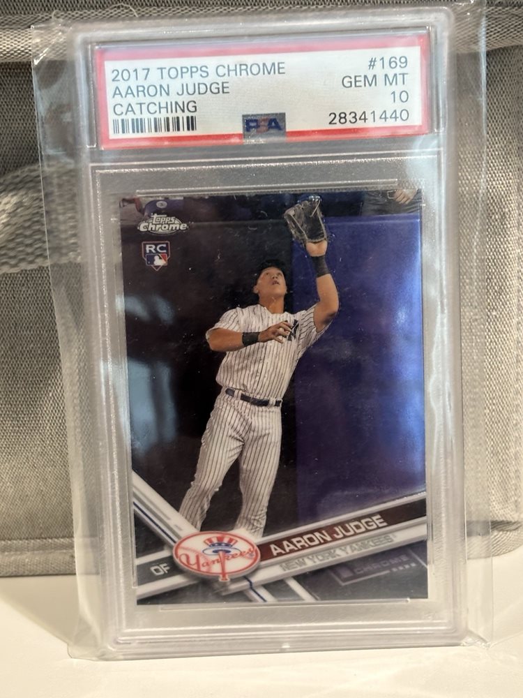 ゲームセンター・ゲームカード 2017 Topps Chrome Aaron Judge RC PSA Amazon.com: PSA 10 AARON JUDGE 2017 TOOPS CHROME ROOKIE CARD