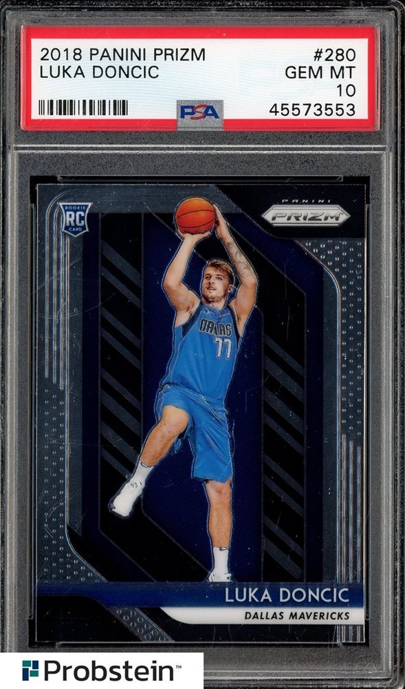 ルカ ドンチッチ Panini Crown e RC PSA 10 Luka Dončić 10 Graded Basketball Rookie Sports Trading Cards