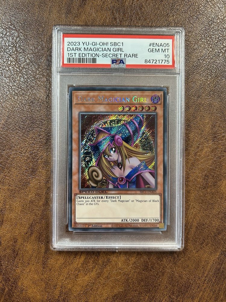 遊戯王　ブラックマジシャンガール PSA9 SBC1-ENA05 遊戯王 ブラック・マジシャン・ガール/シークレット/英語/1st