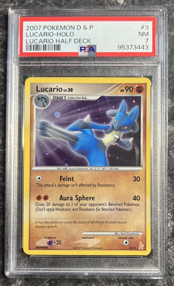 eBay Auction Item 187166863653 Tcg Cards 2007 Pokemon Diamond & Pearl  Lucario Half Deck