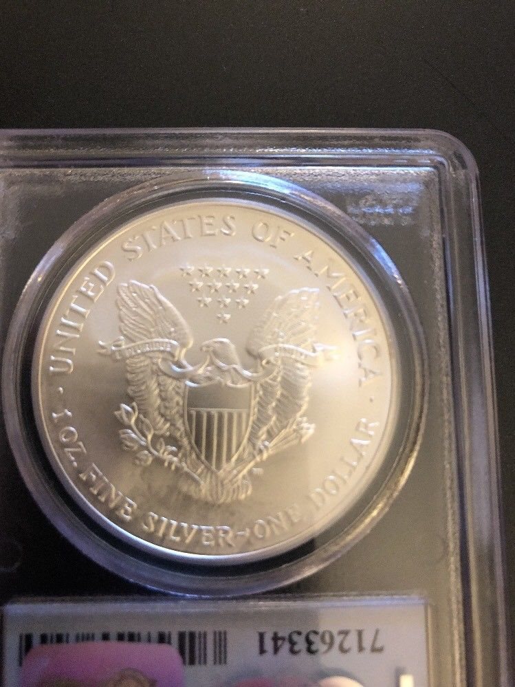 2001 $1 Silver Eagle 9-11-01 WTC Ground Zero Recovery PCGS MS69