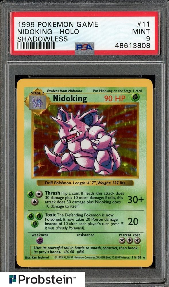 Auction Prices Realized Tcg Cards 1999 POKEMON GAME Nidoking