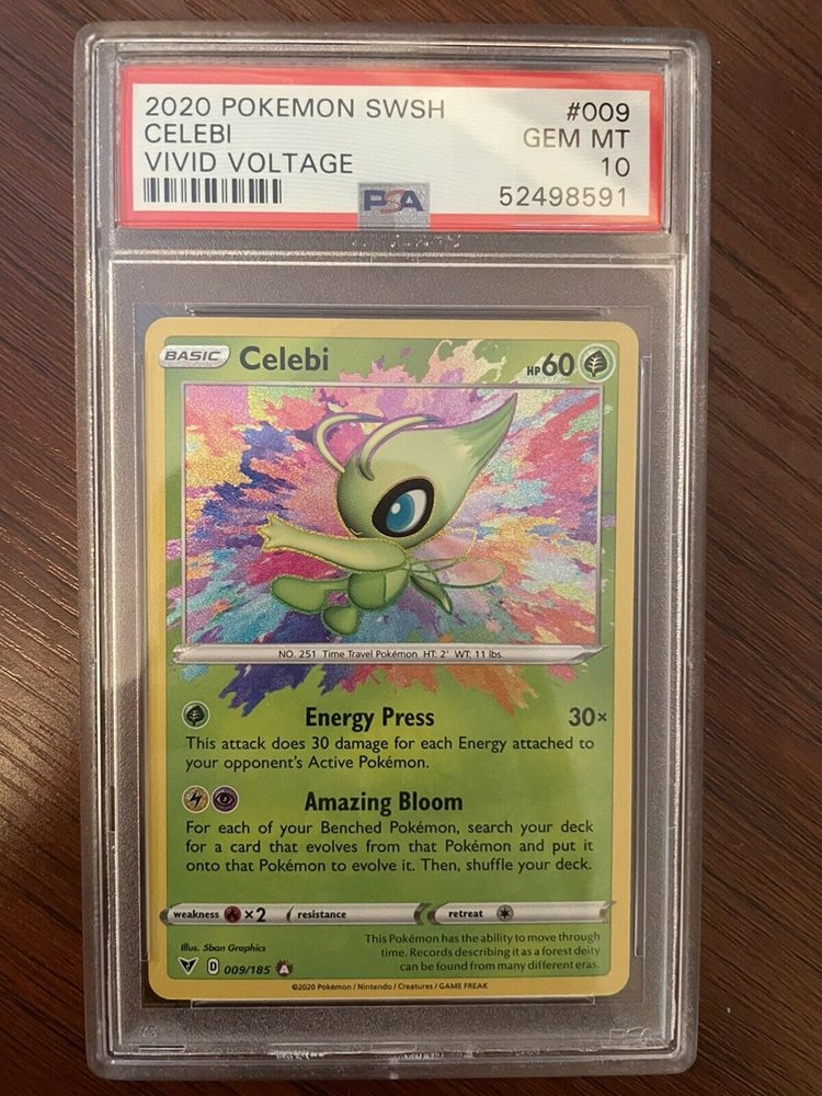 Auction Prices Realized Tcg Cards Pokemon Sword Shield Vivid Voltage Celebi