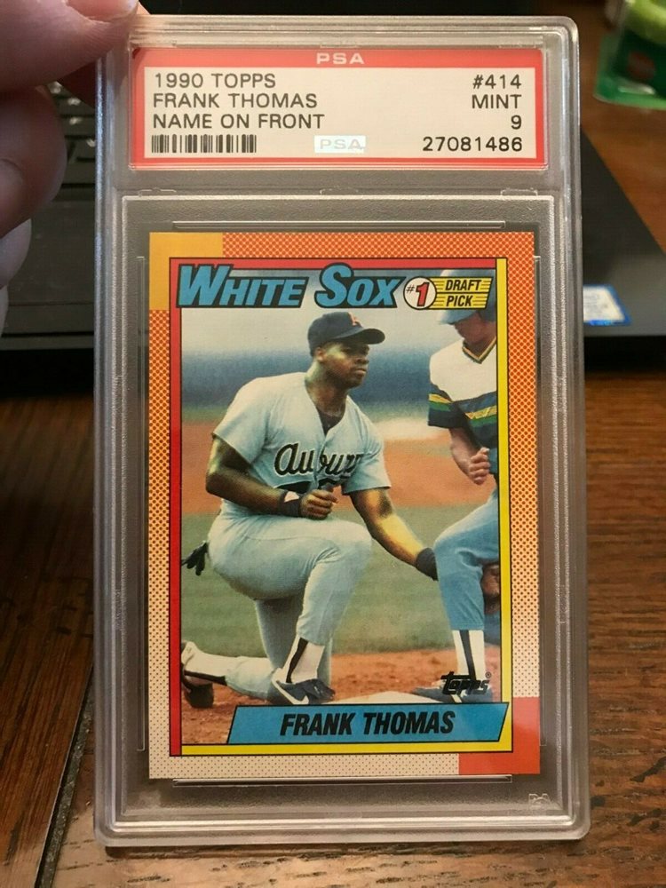 Auction Prices Realized Baseball Cards 1990 Topps Frank Thomas Name on