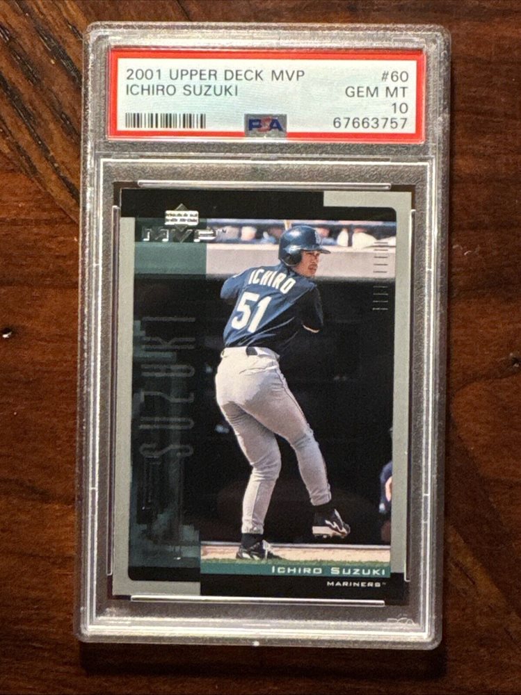 その他 2001 upper deck rookie Ichiro psa10 pop4 Amazon.com: 2001 Upper Deck MVP Baseball #60 Ichiro Suzuki