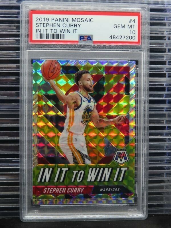 Auction Prices Realized Basketball Cards 2019 Panini Mosaic In It To Win It Stephen Curry