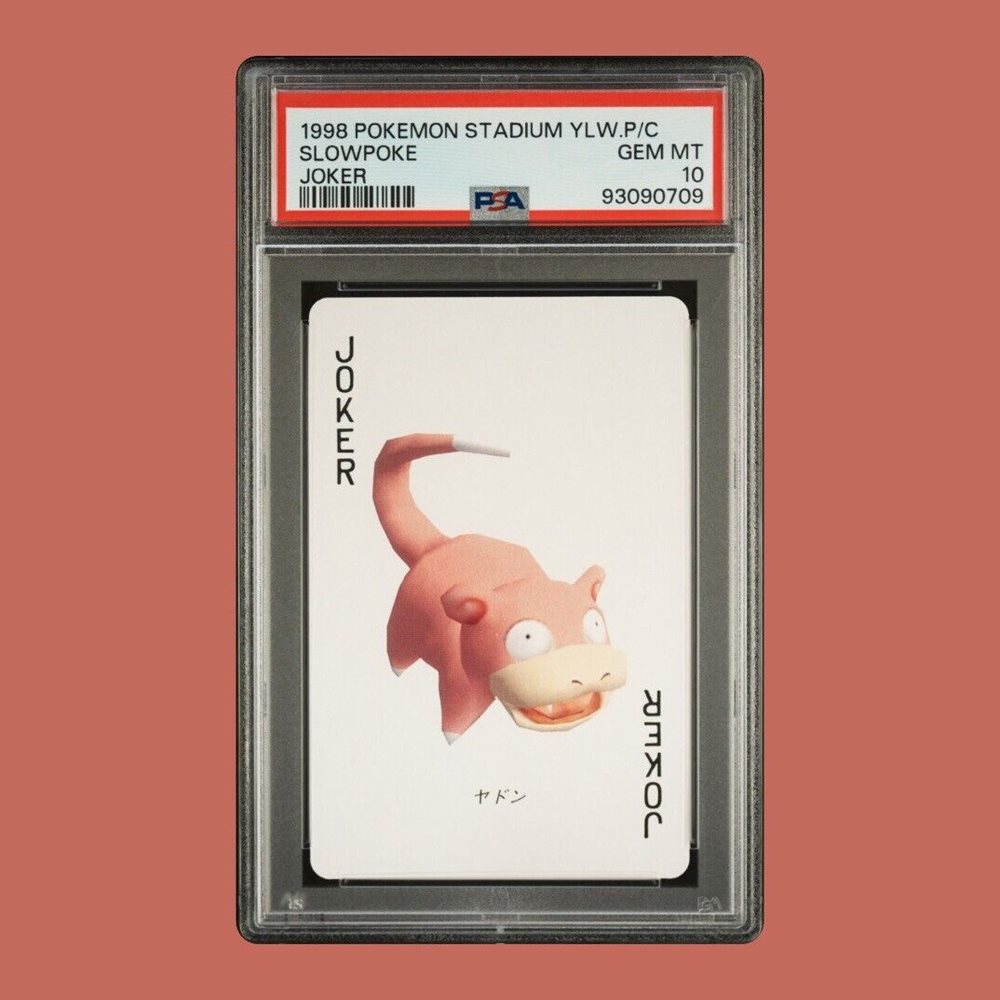 PSA10 ヤドン トランプ 1998 SLOWPOKE JOKER 1998 Pokemon Japanese 3D