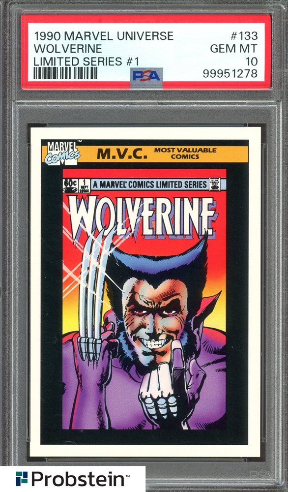PSA10 1990 Marvel Wolverine ウルヴァリン X-Men 1990 Marvel Universe Wolverine | PSA CardFacts®