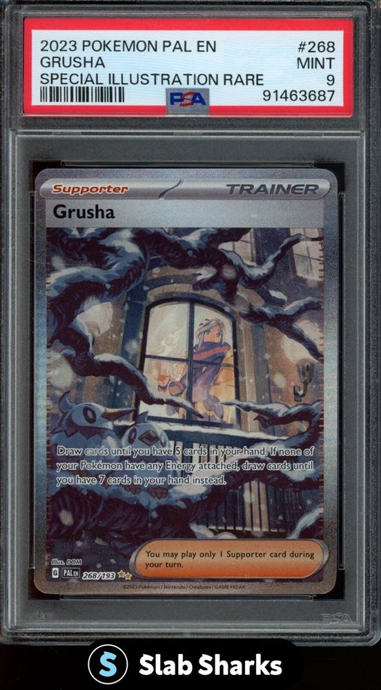 268 193 pokemon card Pokemon TCG Grusha 268-193 Paldea Evolved Special Illustration Rare NM –  True Believers Gaming and Collectibles main image 0
