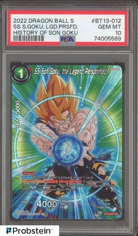 ドラゴンボール超カードゲーム　孫悟空SS BT13-012 英語　psa10 Auction Prices Realized Tcg Cards 2022 DRAGON BALL SUPER