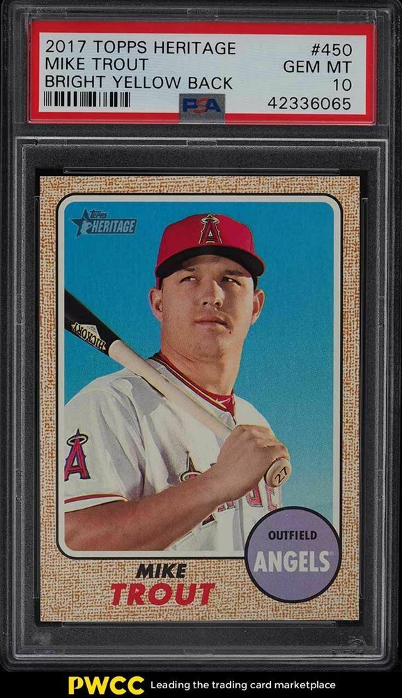 Auction Prices Realized Baseball Cards 2017 Topps Heritage Mike Trout
