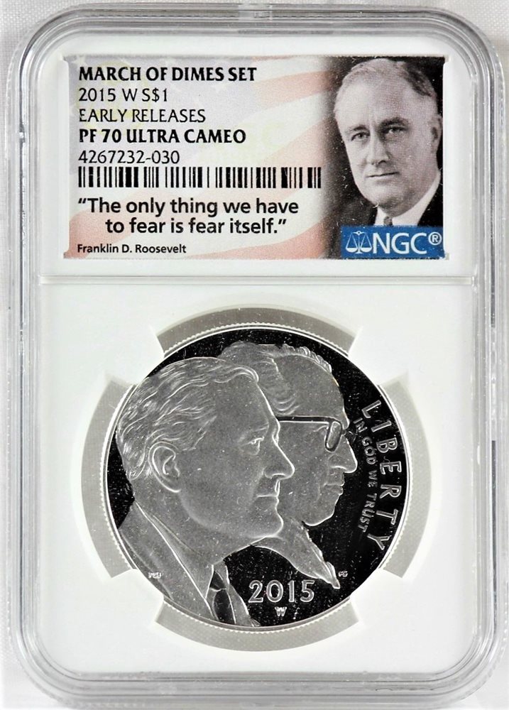 2019 S SILVER Roosevelt Dime NGC Early Releases Proof 70 U.C