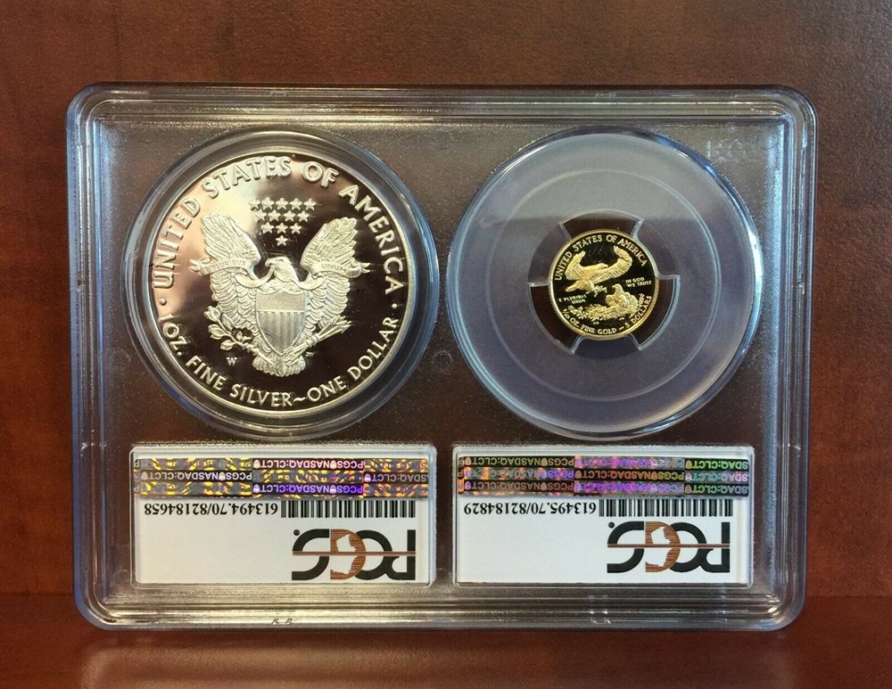 2016-W PROOF Bimetallic PR70 DCAM PCGS 1st Day of Issue Gold