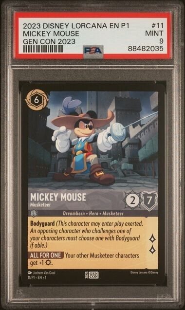 PSA10 lorcana ロルカナ　ミッキーマウス gencon プロモ PSA10 lorcana ミッキーマウス gencon promo プロモ