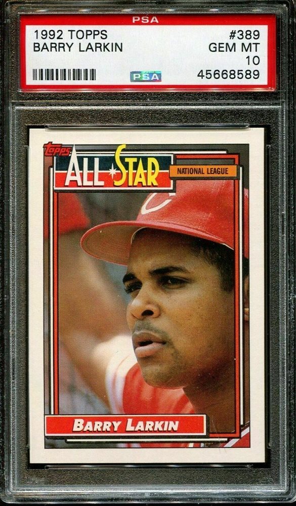 Topps - 5枚限定 Topps Cosmic Barry Larkin PSA 9 1987 Topps Barry Larkin | PSA CardFacts®