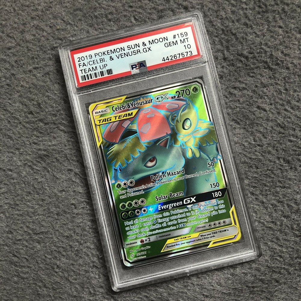 Auction Prices Realized Tcg Cards 2019 Pokemon Sun & Moon Team Up Full  Art/Celebi & Venusaur GX