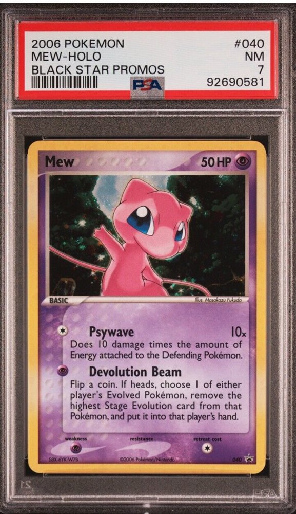 basic pokemon mew promo card value 2000 Black Star Holo #9 CGC 10 The item may be similar but not exactly the same as the image (e.g eBay Auction Item 365060837106 TCG