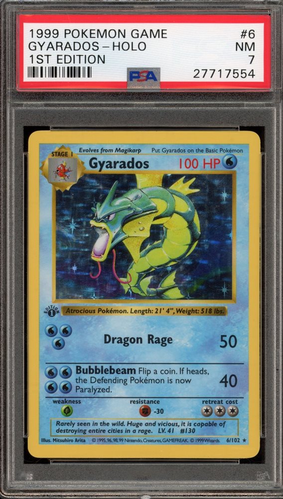 Auction Prices Realized Tcg Cards 1999 POKEMON GAME Gyarados