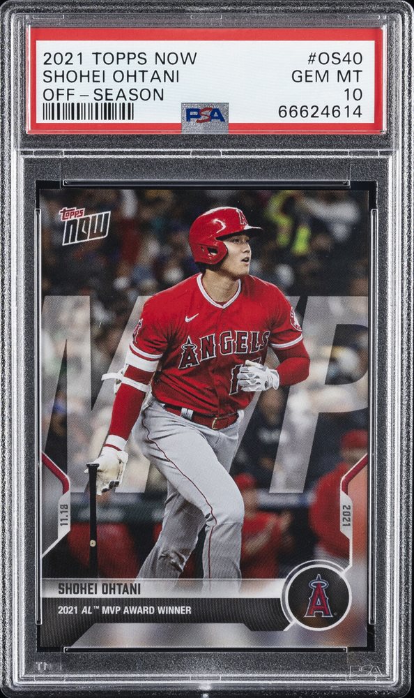 2021 TOPPS NOW OFF SEASON 大谷翔平PSA10
