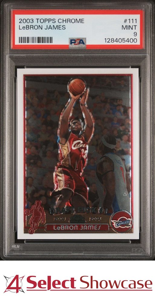 NBA カード Lebron James Topps Chrome PSA9 2003 Topps Chrome LeBron James ROOKIE RC #111 PSA 9 MINT on