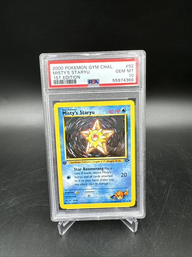 pokemon card illustrator Misty's Staryu Gym 1 No.120 Card main image 0