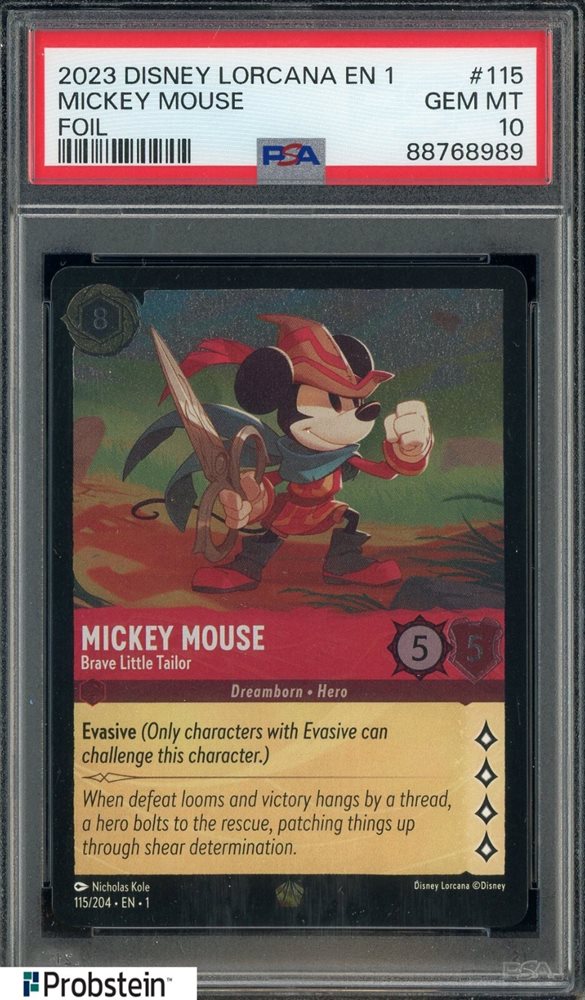 【PSA10 3枚】ミッキー ブレイブ・リトル・テイラー Foil【JA1 まんぞく屋 格安TCG通販 / < Foil > 〈LE〉JA1-115/204