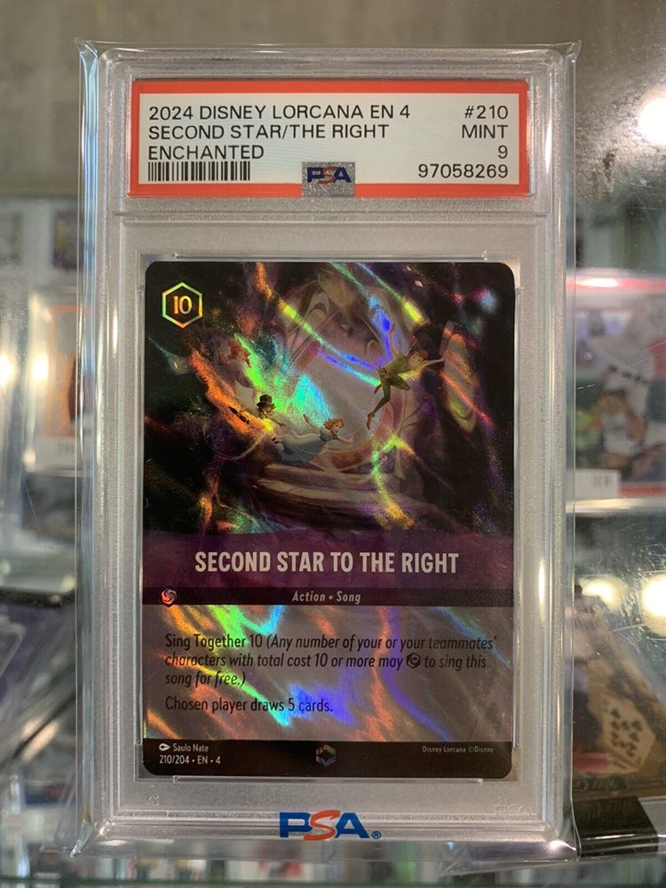 PSA10 Disney Lorcana右から2番目の星エンチャンテッド3218 Second Star to the Right (Enchanted) - Ursula's Return