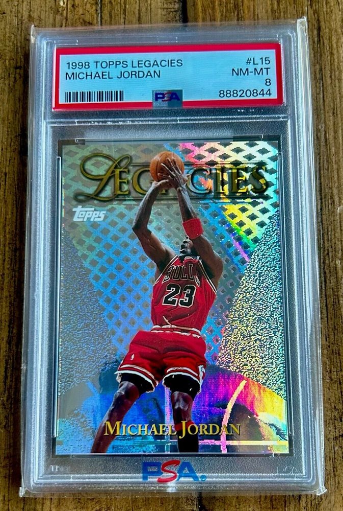 MICHAEL JORDAN PSA 9 1998 TOPPS LEGACIES