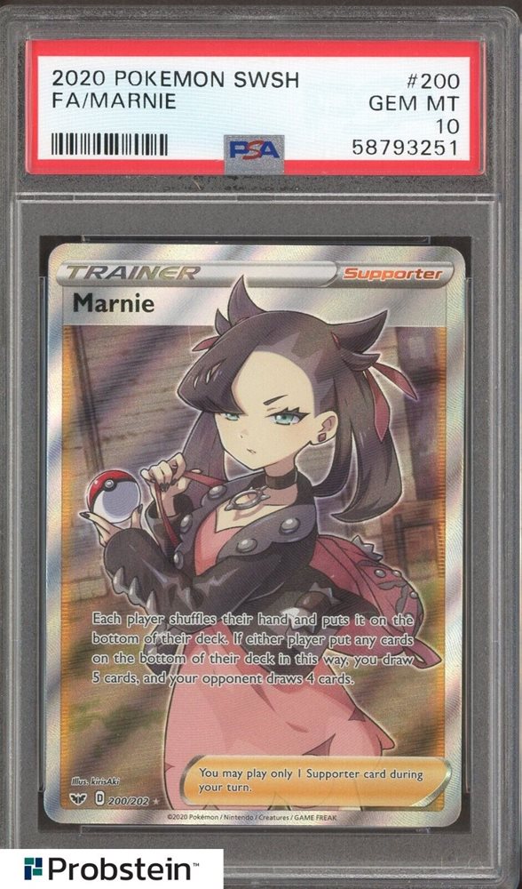 PSA 8 2020年 英語版 マリィ Marnie 200/202 eBay Auction Item 387355275298 Tcg Cards 2020 Pokemon Sword & Shield