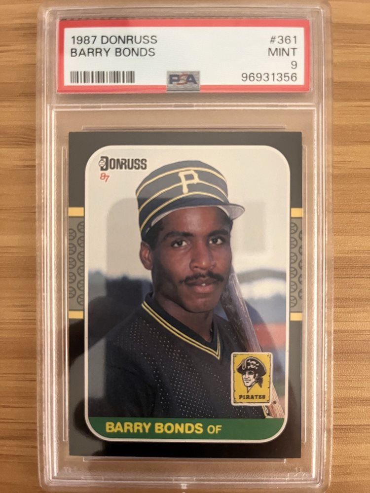 その他 Barry Bonds Rookie Card (1987 Donruss) Slabbed and Graded 1987 Barry Bonds Donruss GEM MINT 9 Card