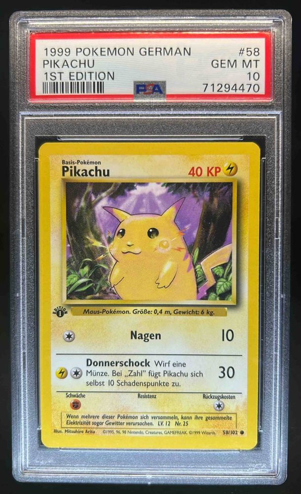 2000年　ピカチュウ　ドイツ語版　PSA10 POP14 PSA10】ピカチュウ
