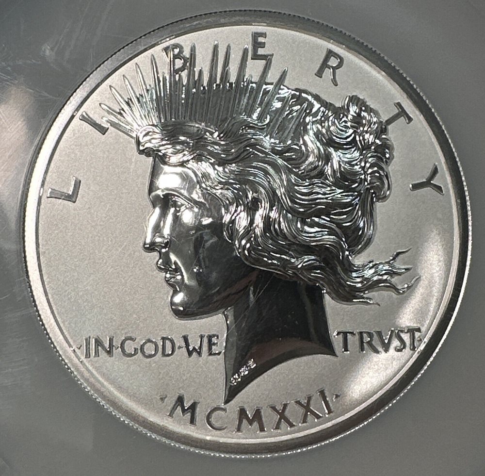 2021 Smithsonian Collection 10oz Peace Dollar Private Issue NGC
