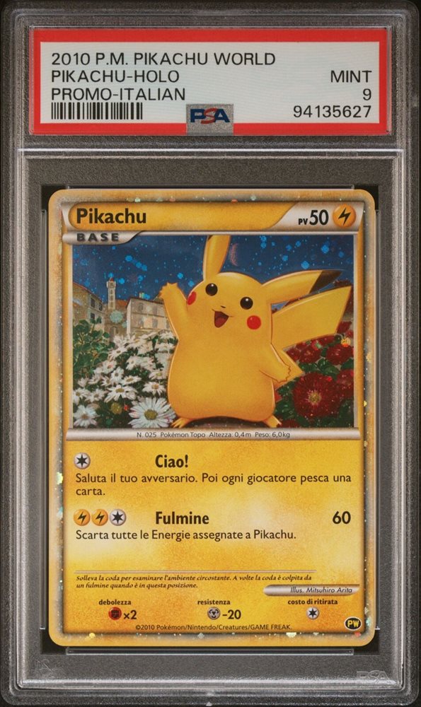【PSA10】ピカチュウ pikachu world イタリア Italian PSA10 ピカチュウ ワールドピカチュウ イタリア ポケモンカード