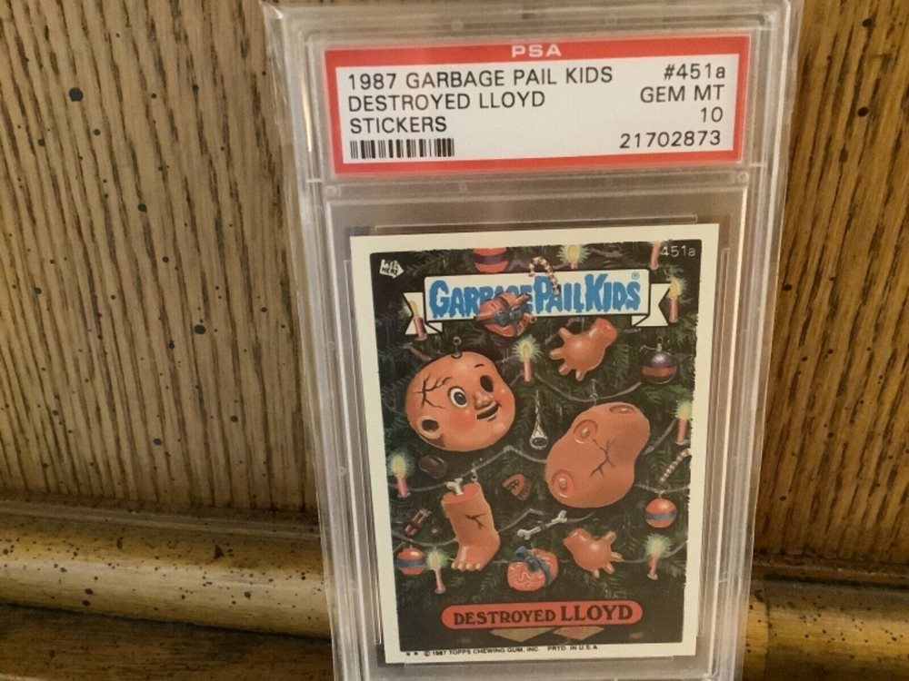1987 Topps Garbage Pail Kids Original Series 11 #451a Destroyed Lloyd front