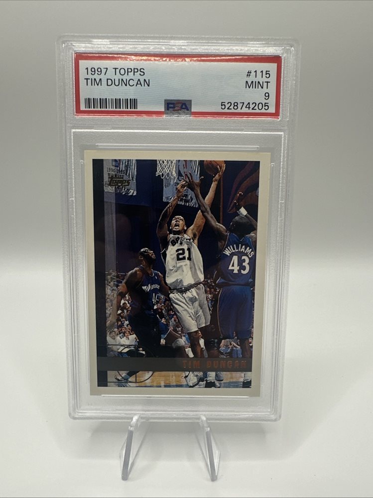 NBAカード ルーキーカード #115 Tim Duncan RC PSA8 Graded 1997-98