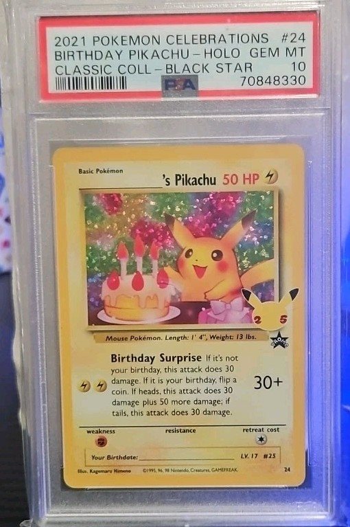 2021年 ポケモン バースデーピカチュウホロカード　PSA10 2021年 ポケモン バースデーピカチュウホロカード PSA10