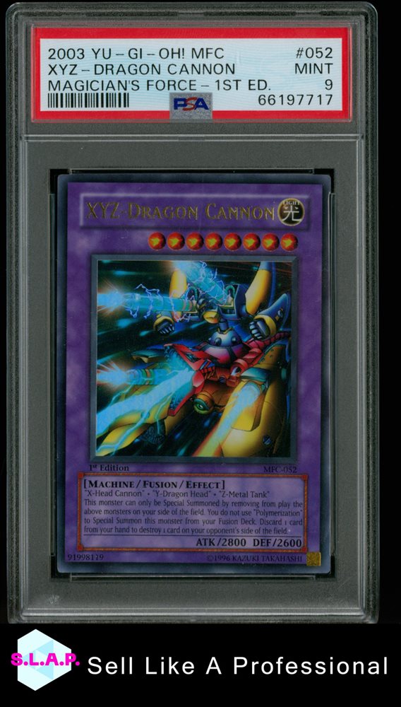 XYZ-ドラゴンキャノン レリーフ 2002年 PSA 9 PSA9鑑定済〕XYZドラゴンキャノン【レリーフ】{302-052}《融合》